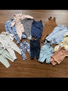 9 month girl lot - Mixed Baby Clothing Lot